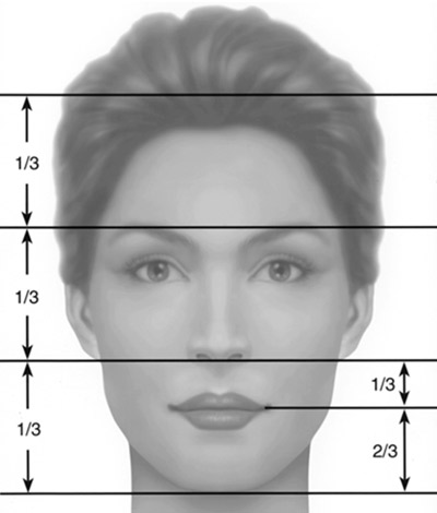 The vertical heigh of the face (Used with permission from Peter A. Hilger)