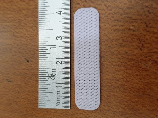 Figure 8. PolyCaproLactone (PCL), a new synthetic absorbable mesh that acts as support and template for cartilage tissue regeneration.